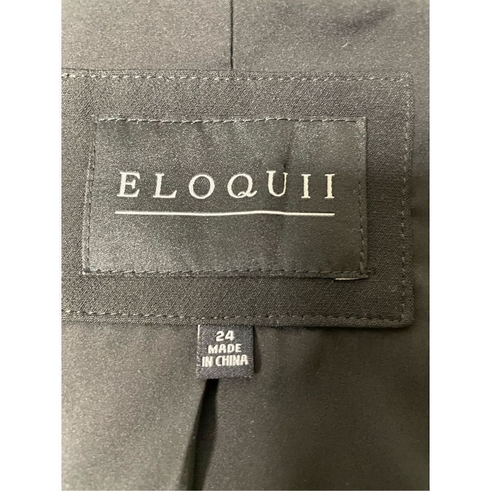 Eloquii‎ Tie Front Venice Crepe Blazer in Black, Size 24 - Picture 6 of 6